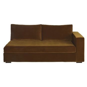 Jekill - Accoudoir droit pour canapé modulable 2 places coloris bronze