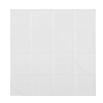 ADA - Tela dipinta bianca 110x110 cm
