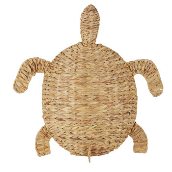 SAINTE-MAXIME - Adorno de tortuga marrón y beige, alt. 70