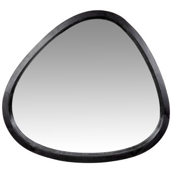 AJAM - Ovaler Spiegel, schwarz, 70x74cm