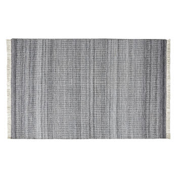Alfombra en gris, 140x200