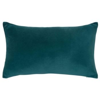 Almofada em veludo azul-esverdeado 30x50