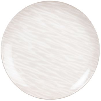 ANATOLIA - Lot de 3 - Assiette plate en porcelaine motifs beiges et blancs