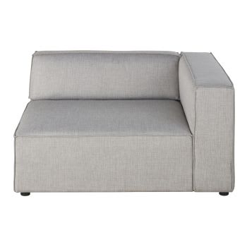 Fakir - Angolo per divano componibile destro con bracciolo grigio