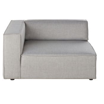 Fakir - Angolo per divano componibile sinistro con bracciolo grigio