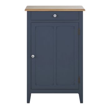 Antwerp - Mueble de entrada de 1 puerta con 1 cajón azul