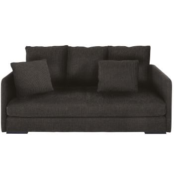 Anvers - 3-Sitzer-Sofa mit Bezug aus anthrazitgrauem Cordsamt