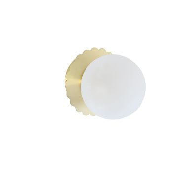 Sfera Globo Vetro Bianco Opaco 140 Mm Diametro Bocca 55 Mm - Accessori - 6
