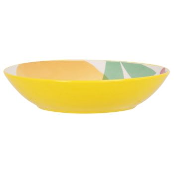 SINO - Assiette creuse en porcelaine motifs multicolores