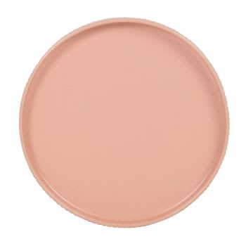 FLAMINGO - Assiette en grès rose