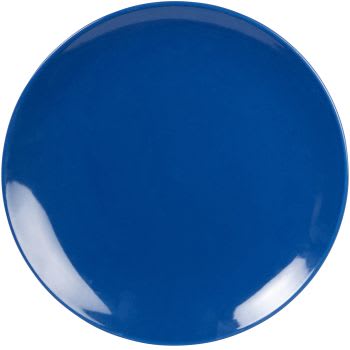 CARLA - Lot de 3 - Assiette en porcelaine bleue