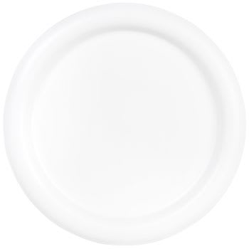YUNA - Lot de 2 - Assiette plate en grès blanc