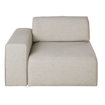 Astus - Bracciolo reversibile per divano componibile grigio chiné