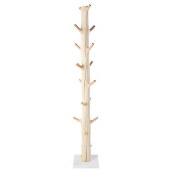 Lucio - Attaccapanni tronco d'albero in legno di mangostano