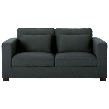 Milano - Ausziehbares 3-Sitzer-Sofa, anthrazitgrau, Matratze 6 cm