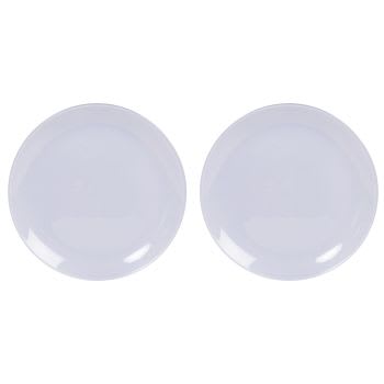 LUMINARC Service d'assiettes opale 19 pièces DIWALI blanc pas cher 