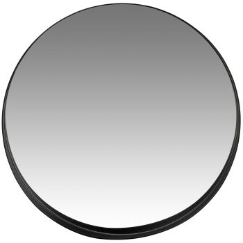BARKY - Zwarte metalen spiegel D76