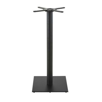 Element Business - Base per tavolo alto professionale in metallo nero, A 100 cm