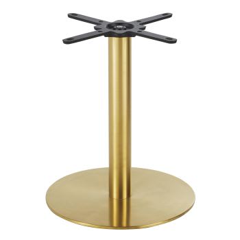 Element Business - Base per tavolo professionale in metallo color ottone, 60 cm