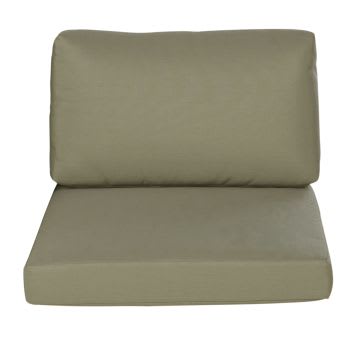 Bedia Business - Housse de canapé professionnelle en tissu recyclé vert kaki