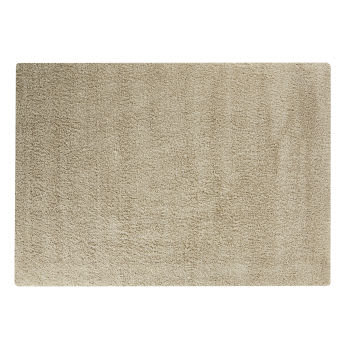Beige getuft shaggy tapijt 160 x 230 cm