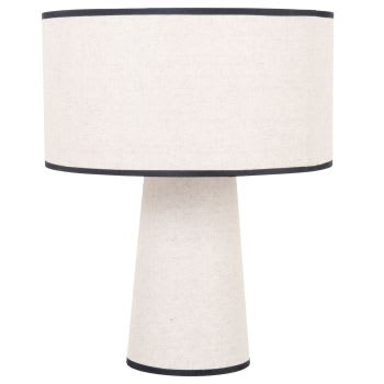 CANABASSAS - Beige lamp van gerecycleerd polyester met zwarte rand