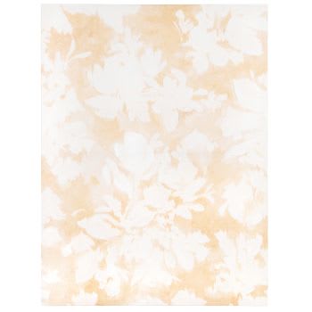 MAIA - Beschilderd doek, beige en wit, 60 x 80 cm