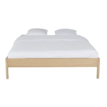 Bett mit Lattenrost, beige, 160x200cm