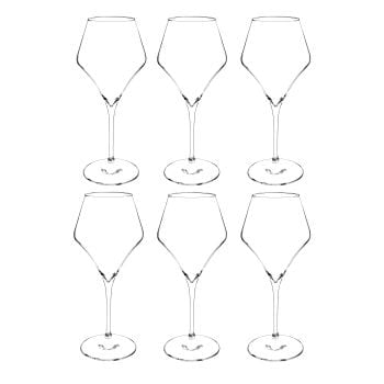 Aram - Lotto di 6 - Bicchiere da vino in vetro ARAM