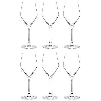 JANE - Lotto di 6 - Bicchiere da vino in vetro intagliato
