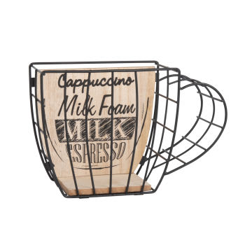 Black Metal Cup Capsule Holder