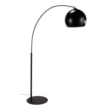 Black Sphere - Lámpara de pie de metal negro Al.195 cm BLACK SPHERE