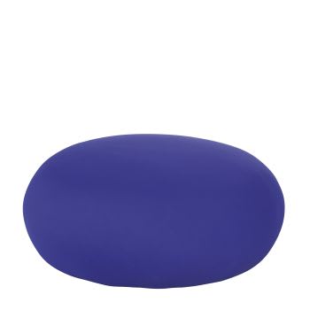 GABRIELLE - Blauer, runder Sitzpouf
