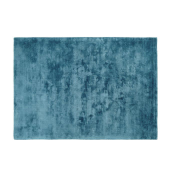 VIRTUOSE - Blaugrüner getufteter Teppich 140x200