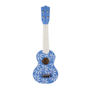 MADRID - Blauwe populierenhouten gitaar voor kinderen