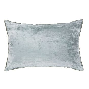 BOLZA - Almofada em veludo azul-gelo 40x60