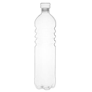 TUZ - Borraccia a forma di bottiglia in vetro trasparente 1,3 L