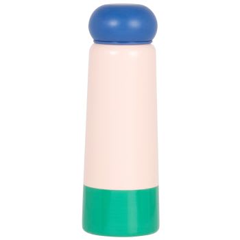 MAPO - Botella de metal rosa, azul y verde 0,35 l