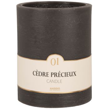 COLORAMA - Bougie lanterne parfumée gris foncé H15
