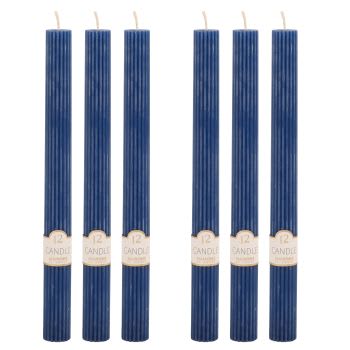 METRO Professional - Lot De 60 Bougies Longues Bordeaux 22x240 Mm - Paraffine, 7h De Combustion, Pour Restaurants Et événements