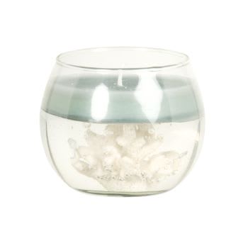 CORAIL - Bougie parfumée en verre blanc