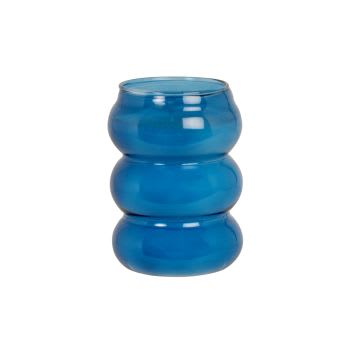 BLUELETTE - Bougie parfumée en verre bleu