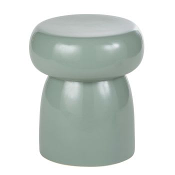 CHIANNI - Bout de canapé en porcelaine vert d'eau
