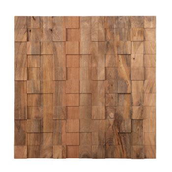 BOYIA - Decoración de pared de madera de mango 110 x 110