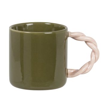 Tazza Rouche In Porcellana Bianca
