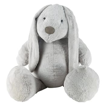 Bunny - Peluche grigio a forma di coniglio