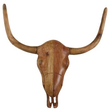 GARABAL - Cabeça de búfalo decorativa de parede em mangueira 102x104