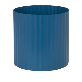 FELIPA - Cache-pot en fer bleu marine H18