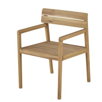 Palmanova - Cadeira de jardim com apoios para braços em acácia maciça
