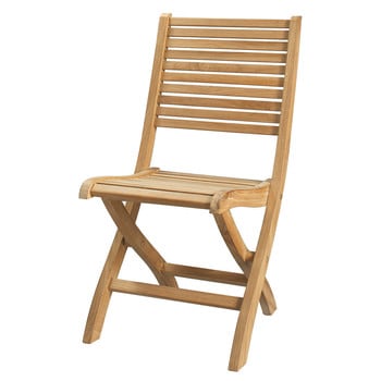 Oleron - Cadeira dobrável de jardim de madeira de teca maciça